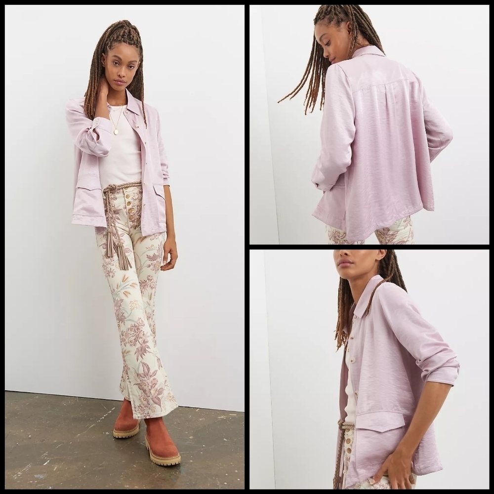 Anthropologie Current Air shimmer jacket M